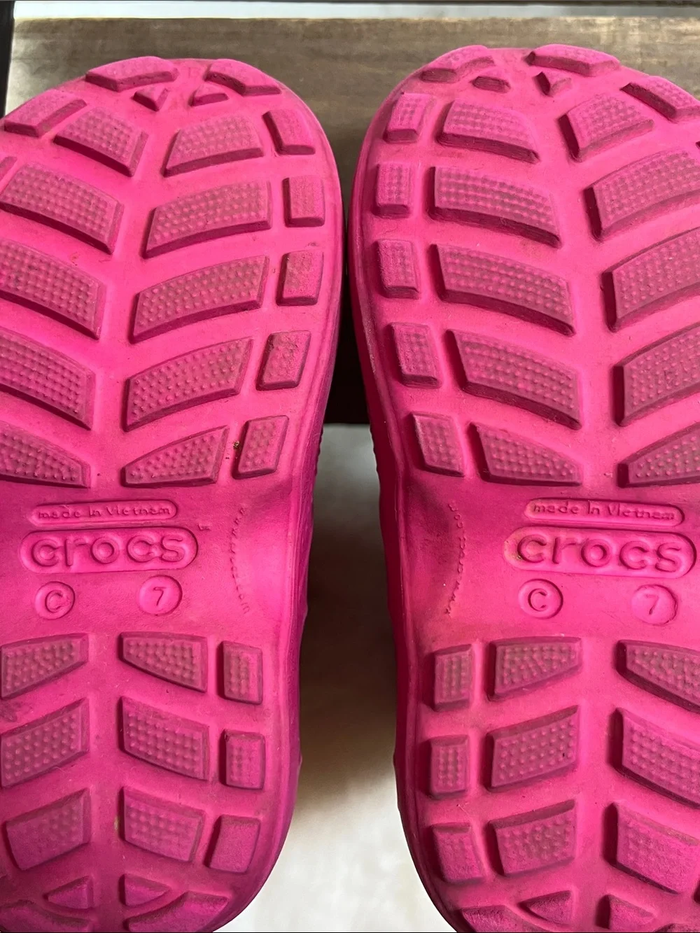 CROCS Kids Bright Pink Handle Rain Boots